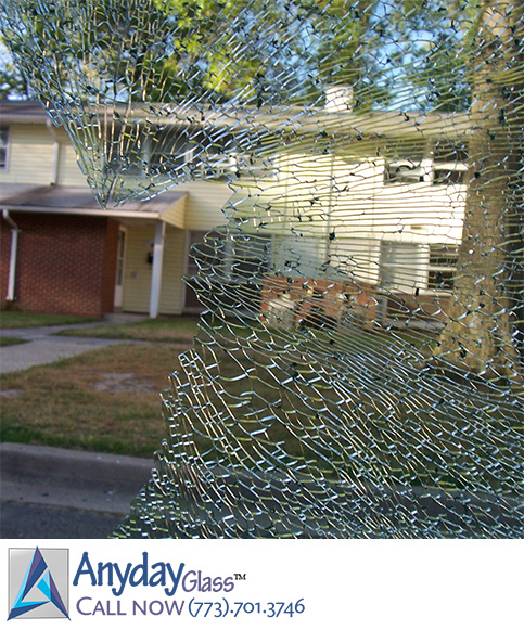 Chicago patio door glass